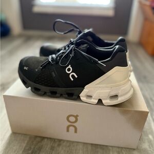 On Running Black and White Sneakers